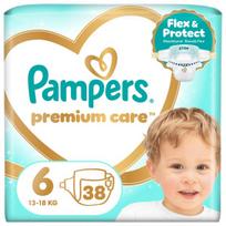 Sauskelnės Pampers Premium Care, 6 dydis, 9 kg, 38 vnt.