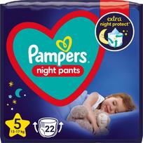 Pampers Night, 5 dydis, 12 - 17 kg, 22 vnt.