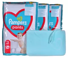 Sauskelnės Pampers Pants, 3 dydis, 6 - 11 kg, 204 vnt.