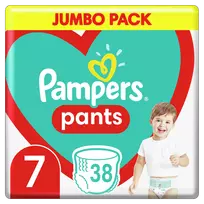  Pampers Pants, 7 dydis, 17 kg, 38 vnt.