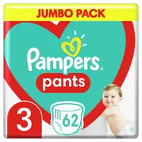  Pampers Pants, 3 dydis, 6 - 11 kg, 62 vnt.