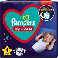 pampers 15kg - Pampers Night Pants, 4 dydis, 9 - 15 kg, 25 vnt. - 1 nuotrauka