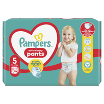 Sauskelnės Pampers Pants, 5 dydis, 12 - 17 kg, 42 vnt.