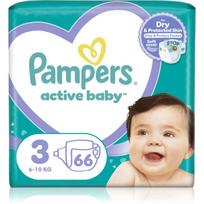 PAMPERS Active Baby-Dry, Value Pack Plus, 3 dydis, 6-10kg, 66 vnt.
