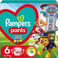 pamperiai - Pampers Pants Paw Patrol, 6 dydis, 14 - 19 kg, 60 vnt. - 1 nuotrauka
