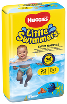 Sauskelnės- kelnaitės maudymuisi HUGGIES Little Swimmers Small, 2-3 dydis, 12 vnt.