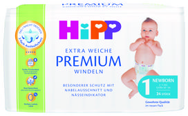HiPP  draugiškos aplinkai  sauskelnės, 1 dydis, 2–5 kg, 24 vnt.