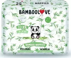 Sauskelnės Bamboolove Diapers, XS dydis, 2 - 4 kg, 27 vnt.