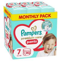 Sauskelnės-kelnaitės Pampers, 7 dydis, 80 vnt.
