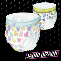 sauskelnes kelnaites - Pampers Ninjamas, 8 dydis, 27-43 kg, 9 vnt. - 4 nuotrauka