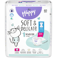 sauskelnes - Bella Baby Happy Soft&Delicate, 1 dydis, 2-5 kg, 82 vnt. - 1 nuotrauka