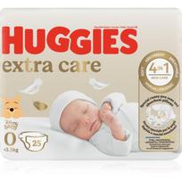 HUGGIES sauskelnės Extra Care 0 dydis, 0-3.5 kg, 25 vnt.
