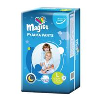 larges - MAGICS Pyjama Pants, L dydis, 27-57 kg, 12 vnt. - 1 nuotrauka