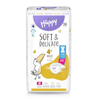 sauskelnes maxi - Bella Baby Happy Soft&Delicate, 4+ dydis, 9-15 kg, 56 vnt. - 1 nuotrauka