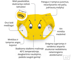 sauskelnes kelnaites - Mokomosios kelnaitės-atprastukės My Carry Potty Bitė, 18-24 mėn. - 4 nuotrauka