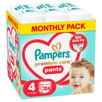 pamperiai - Pampers Premium Care, 4 dydis, 9-15 kg, 124 vnt - 1 nuotrauka