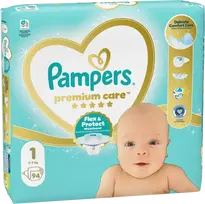 pampers 4 dydis - Pampers Premium Care, 1 dydis, 2-5 kg, 94 vnt. - 1 nuotrauka