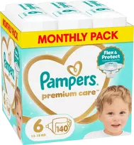 sauskelnes - Pampers Premium Care, 6 dydis, 13-18 kg, 140 vnt. - 1 nuotrauka