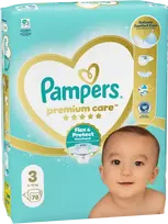 pampers premium care 6 - Pampers Premium Care, 3 dydis, 6-10 kg, 78 vnt - 1 nuotrauka
