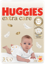 huggies extra care sauskelnes - Huggies Extra Care 3, 6-10kg, 72vnt. - 1 nuotrauka