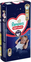pampers 15kg - Pampers Night Pants, 4 dydis, 52 vnt. - 1 nuotrauka