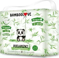 Bamboolove Diapers, M dydis, 6 - 11 kg, 24 vnt.