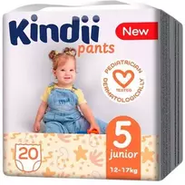 Kindii Junior, 5 dydis, 12 - 15 kg, 20 vnt.