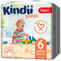 Kindii Extra Junior, 6 dydis, 15 kg, 20 vnt.