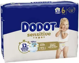 Dodot Sensitive, 6 + dydis, 14 kg, 37 vnt.