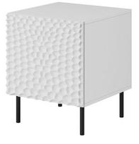 Naktinis staliukas Cama Meble HOLE, baltas matinis (Matte White), 44 x 40,5 x 53,5 cm, 2 vnt.