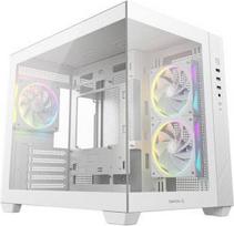 micro atx korpusas - Deepcool CG330 3F WH, baltas (White) - 1 nuotrauka