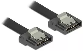 sata 3 cable - Delock SATA Flexi 83840 SATA - SATA 0.3m Juodas (Black) - 1 nuotrauka