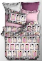 DecoKing Basic Owoc Bedding Set 155x220/80x80