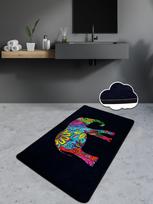 Vonios grindų kilimėlis Foutastic Olifant 359CHL4471, juoda sp., 70 cm x 120 cm