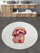 Vonios kilimėlis Foutastic Terrier 359CHL4784, įvairių spalvų, 80 cm x 80 cm