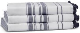 Vonios rankšluostis Foutastic One Side Striped 581CAN1337, tamsiai mėlyna (Dark Blue), 50 x 90 cm