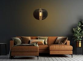 Šviestuvas kabinamas Opviq Big Sphere 140 390FLH1510, Juodas (Black)
