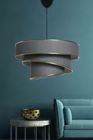 Šviestuvas kabinamas Opviq Couper 390FLH1688, antracitas (Anthracite)/auksinis (Gold)
