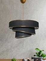 Šviestuvas kabinamas Opviq Couper 390FLH1686, E27, 1 x 60 W, Aukso/Juodas (Gold/Black)
