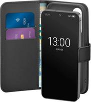 PURO Booklet Case with Flip and Wallet for Samsung Galaxy S25 - Juodas (Black)