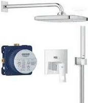 grohe potinkiniai dusai - Dušo sistema potinkinė Eurocube Tempesta 250 Cube, chromas (Chrome), Grohe - 1 nuotrauka