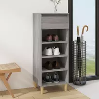 vidaXL Spintelė batams, pilka ąžuolo (Grey Oak), 40x36x105cm, apdirbta mediena