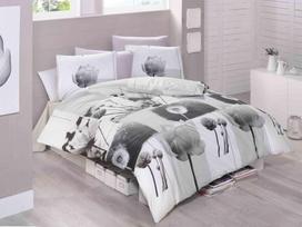 Patalynės užvalkalų komplektas Mijolnir Florence 121VCT2511, balta sp./juoda sp./pilka sp. (White/Black/Grey), 160 x 220 cm