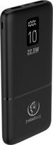 10000 power bank - Rebeltec P10 LCDPD 10000mAh 22.5W juodas - 1 nuotrauka