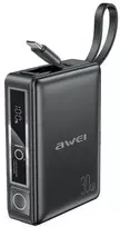 isorine baterija 10000mah 30w - Awei P87K, 10000mAh, 30W, juodas (black) - 1 nuotrauka