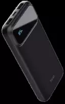 power bank usb c 10000 mah - Trust Avala 10000 mAh, juodas (black) - 1 nuotrauka