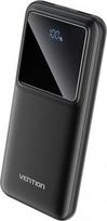 micro usb c - Vention FHKB0, 10000mAh, 22.5W, juoda (black) - 1 nuotrauka