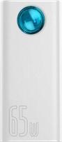 usb c 65w - Baseus Amblight 65W 30000mAh Overseas Edition White (PPLG000102) - 1 nuotrauka