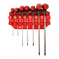 Šešiakampių raktų rinkinys  Milwaukee 4932498677; HEX; 2-8 mm; 7 vnt.;   laikiklis