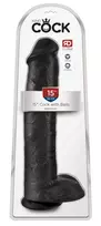 w king - King Cock 15" Cock w Balls Dar realistiškas dildo - 1 nuotrauka